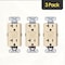 Faith Self-Test 20A GFCI Outlet Receptacle, Ivory, PK 3 GLS-20A-IV-03 - alternate 1